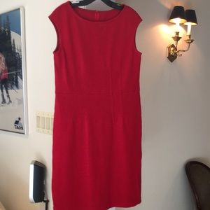 St. John red dress